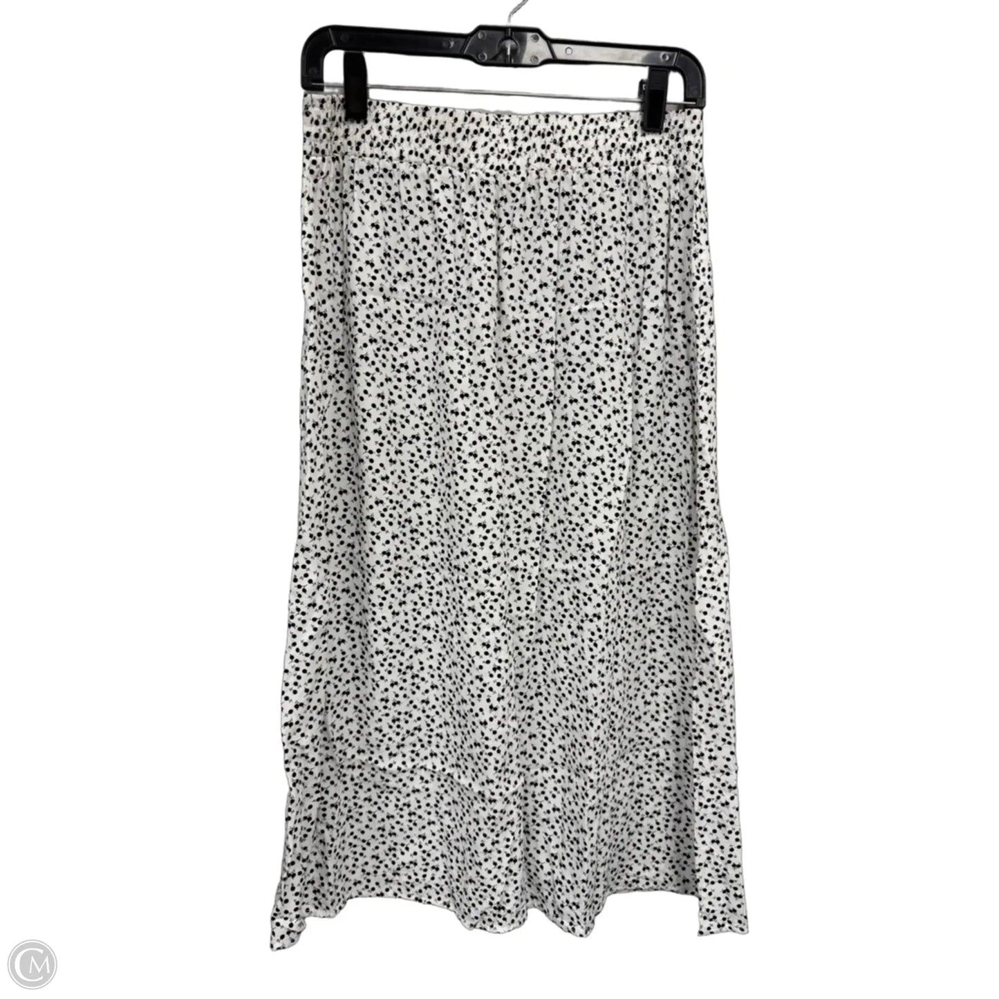 Skirt Midi By Loft In Black & White, Size: S