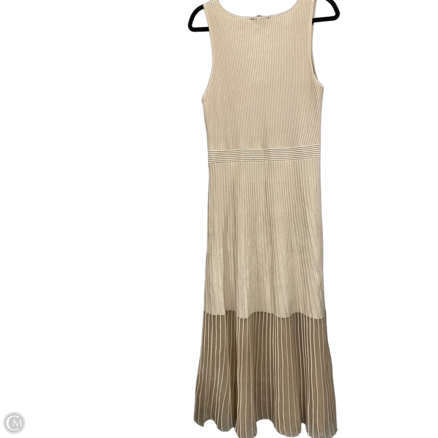 Dress Casual Maxi By Ann Taylor In Tan, Size: L