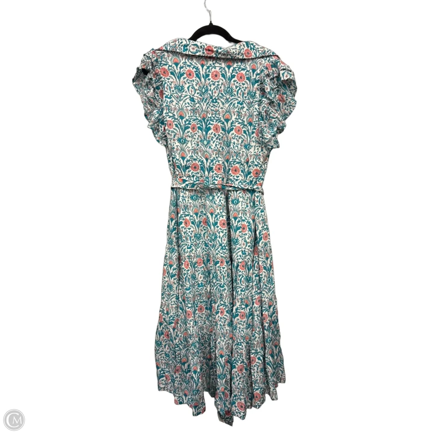 Dress Casual Midi By Crown And Ivy In Blue & Orange, Size: L