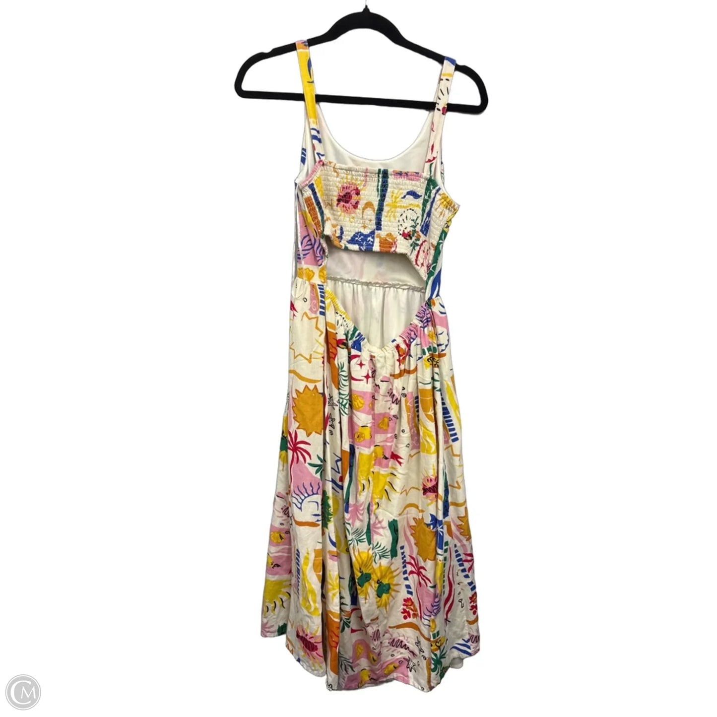Dress Casual Midi By Sincerely Jules In Cream & Pink, Size: M
