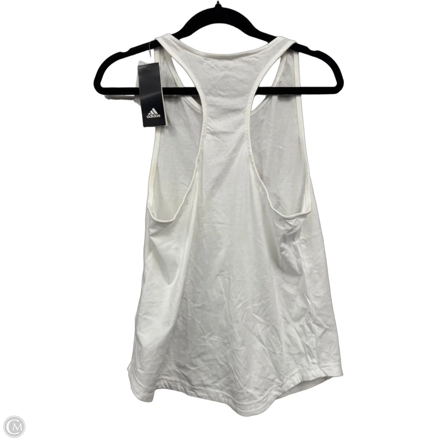 Athletic Tank Top By Adidas In White, Size: M