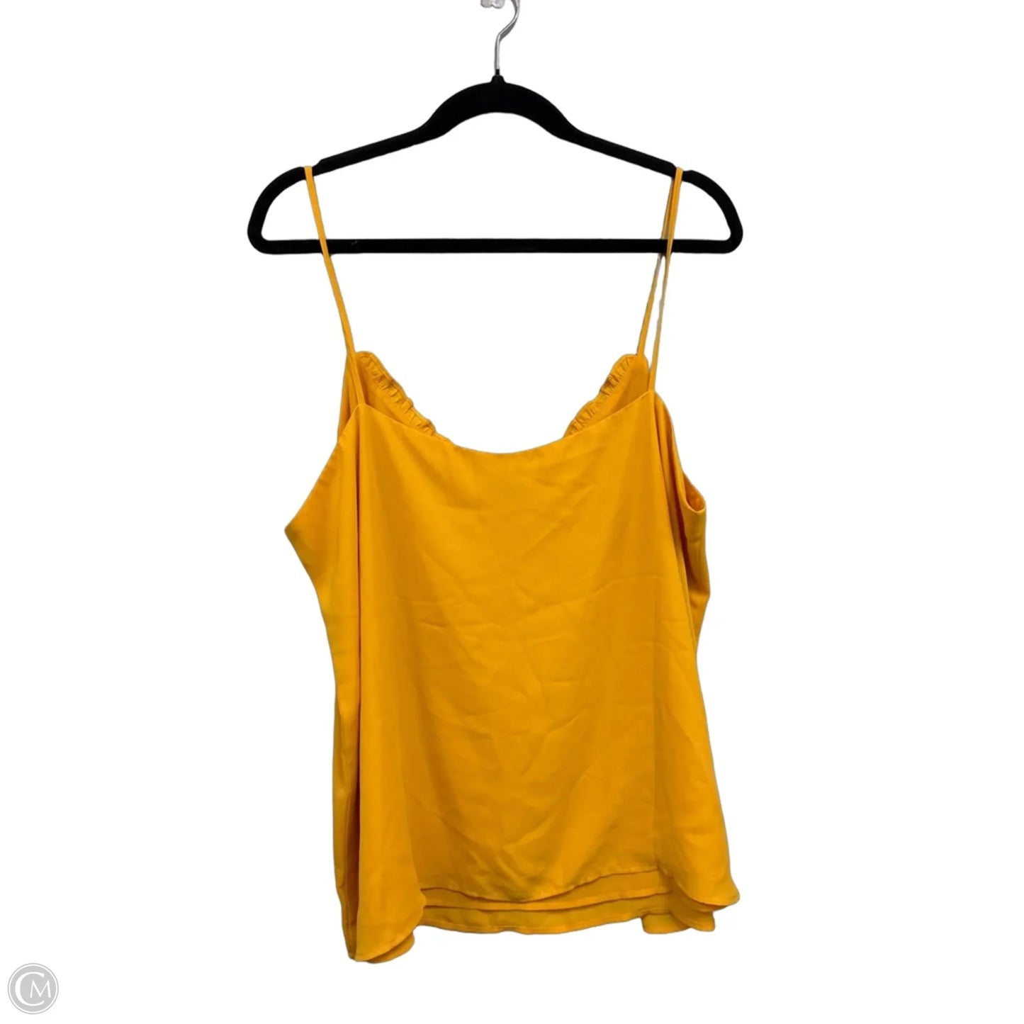 Top Sleeveless By Loft In Gold, Size: Xl