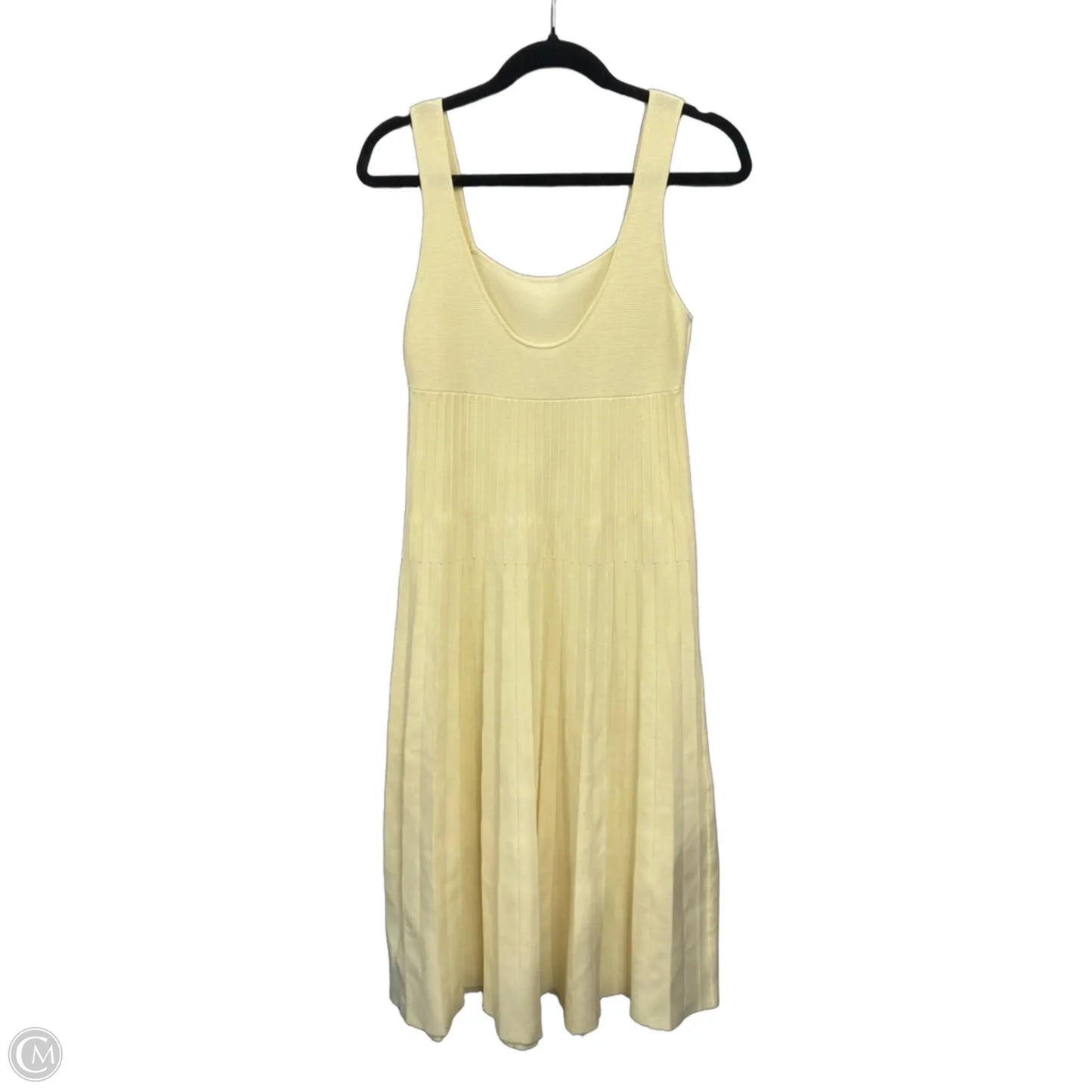 Dress Casual Midi By Commense In Yellow, Size: M