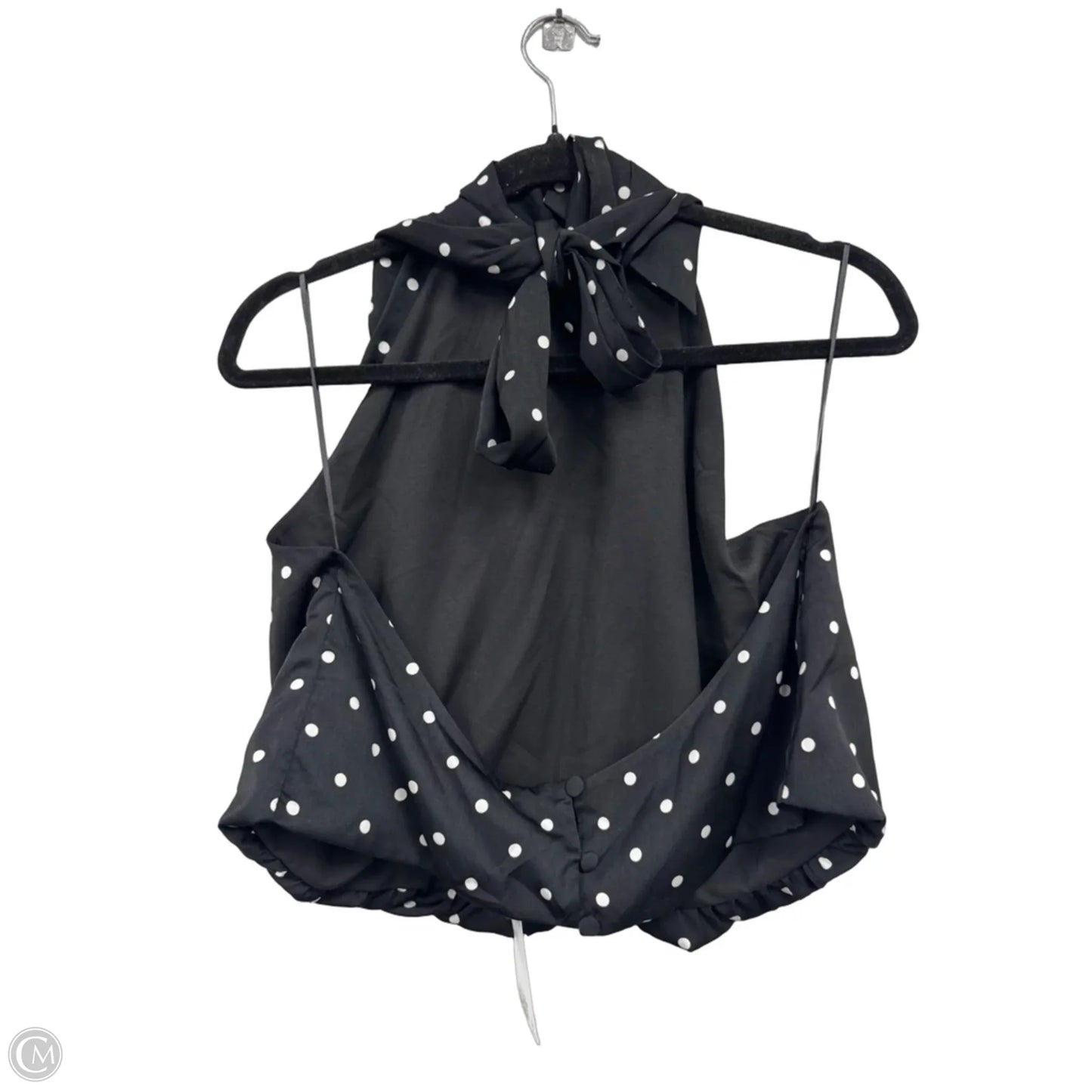 Top Sleeveless By Divided In Black & White, Size: L