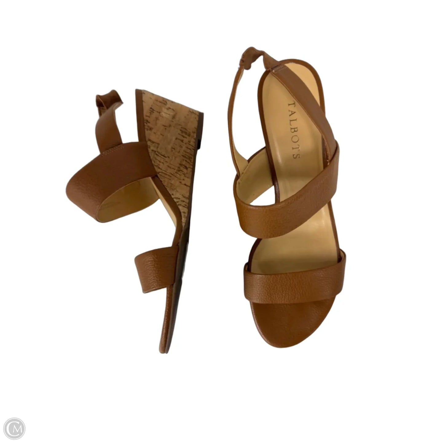 Sandals Heels Wedge By Talbots In Copper, Size: 9.5