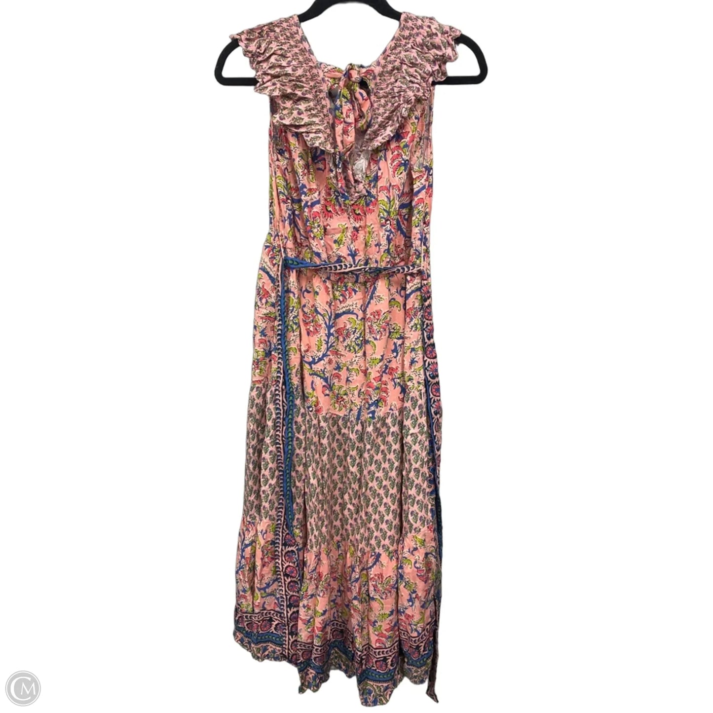 Dress Casual Midi By Clothes Mentor In Blue & Pink, Size: M