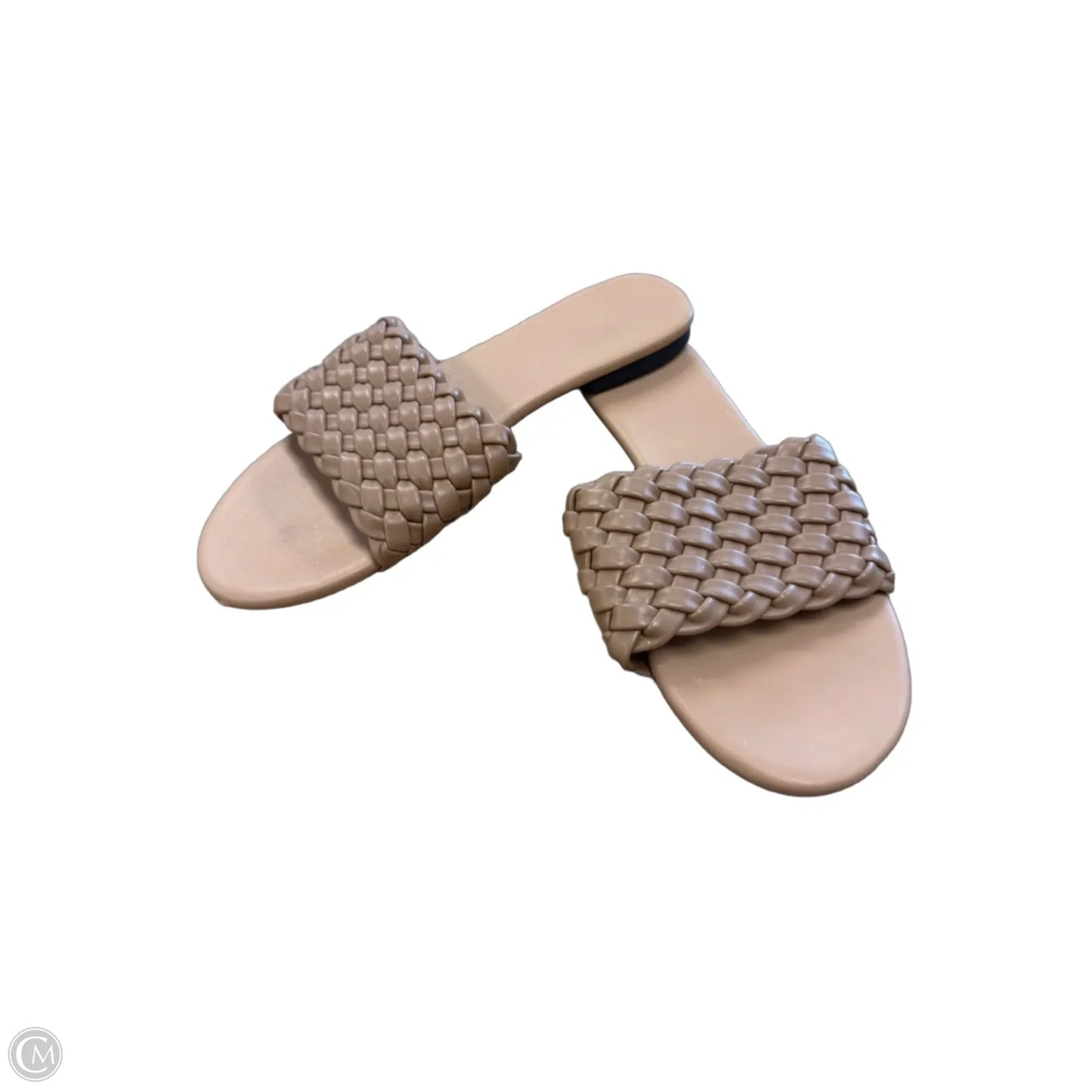 Sandals Flats By Clothes Mentor In Tan, Size: 9.5