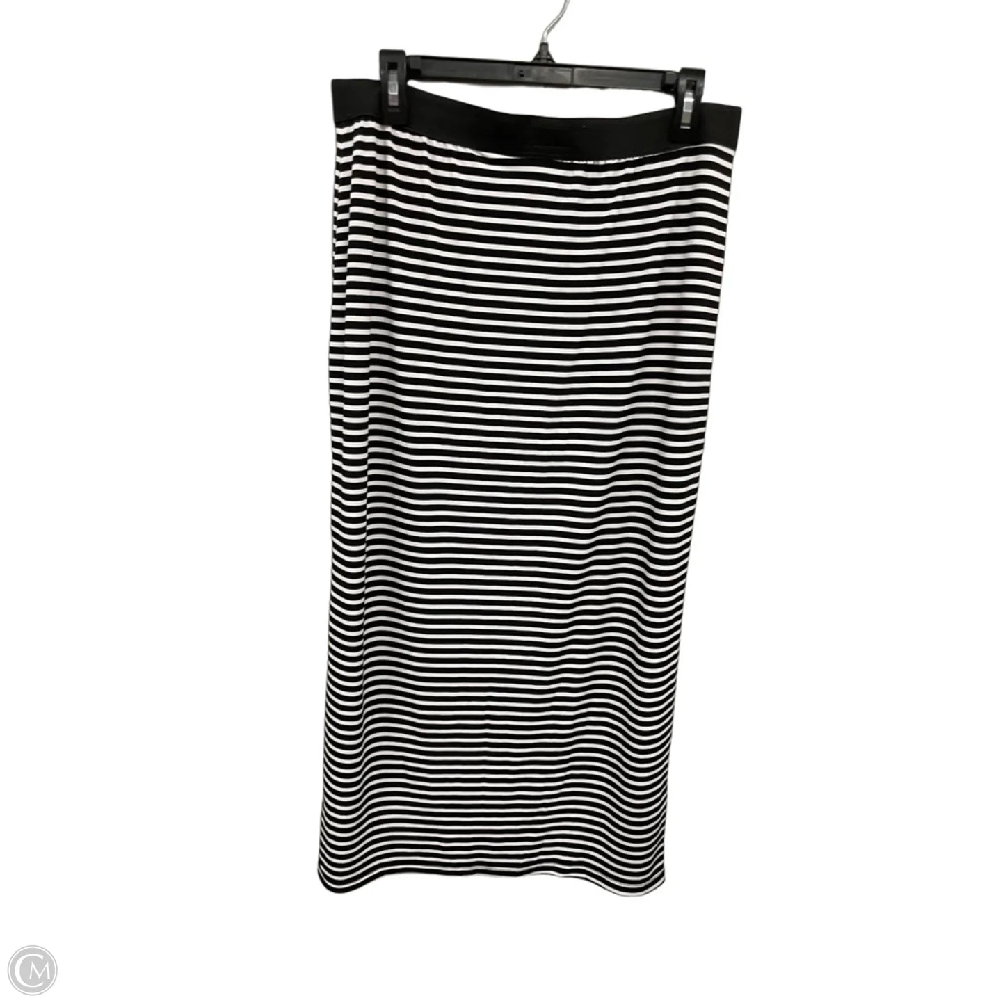 Skirt Midi By Clothes Mentor In Black & White, Size: Lp
