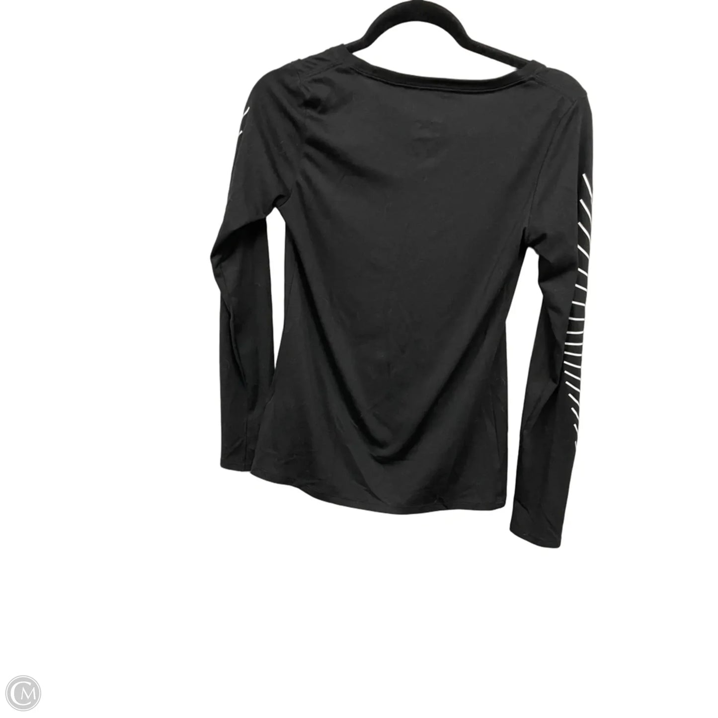 Athletic Top Long Sleeve Crewneck By Nike Apparel In Black, Size: S