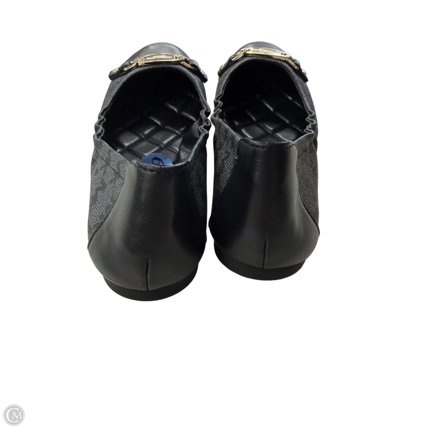 Shoes Flats By Michael By Michael Kors In Black & Gold, Size: 6.5