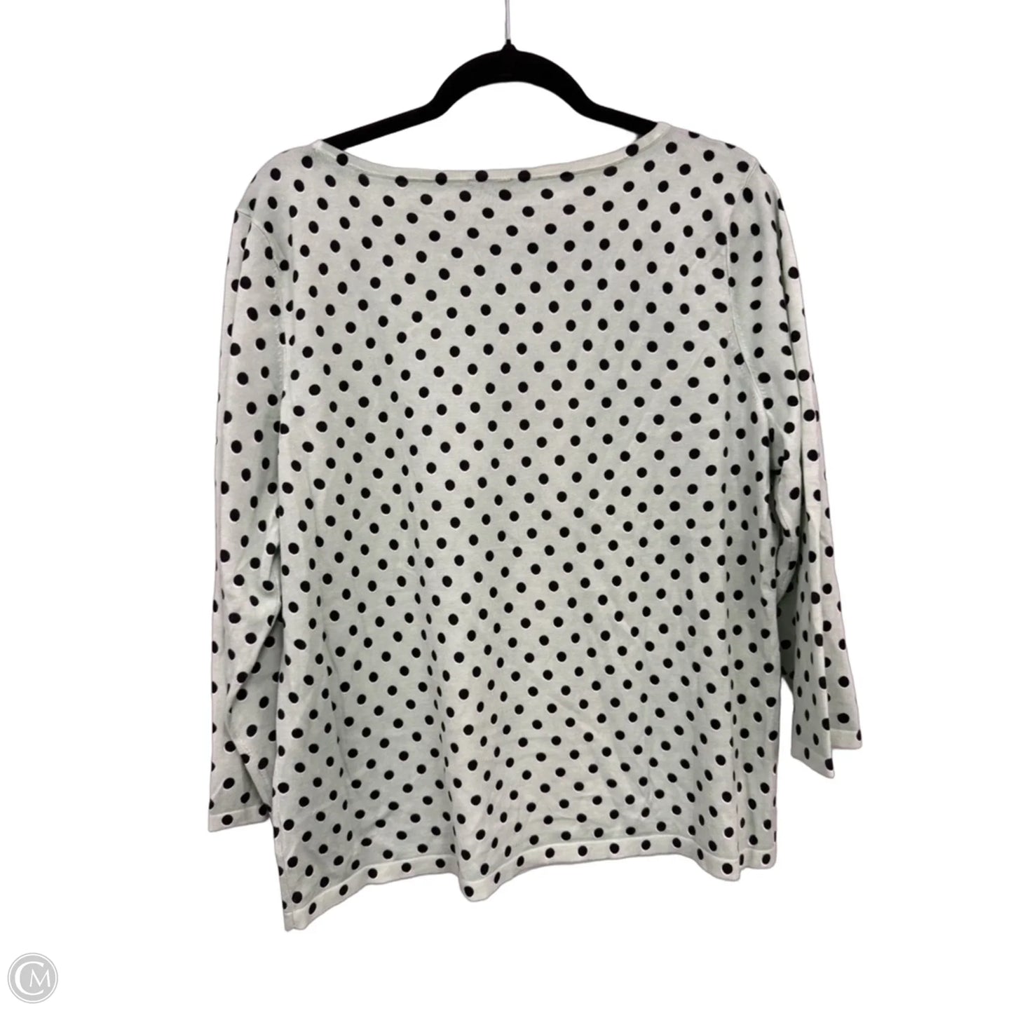 Sweater By Talbots In Black & Green, Size: Xl