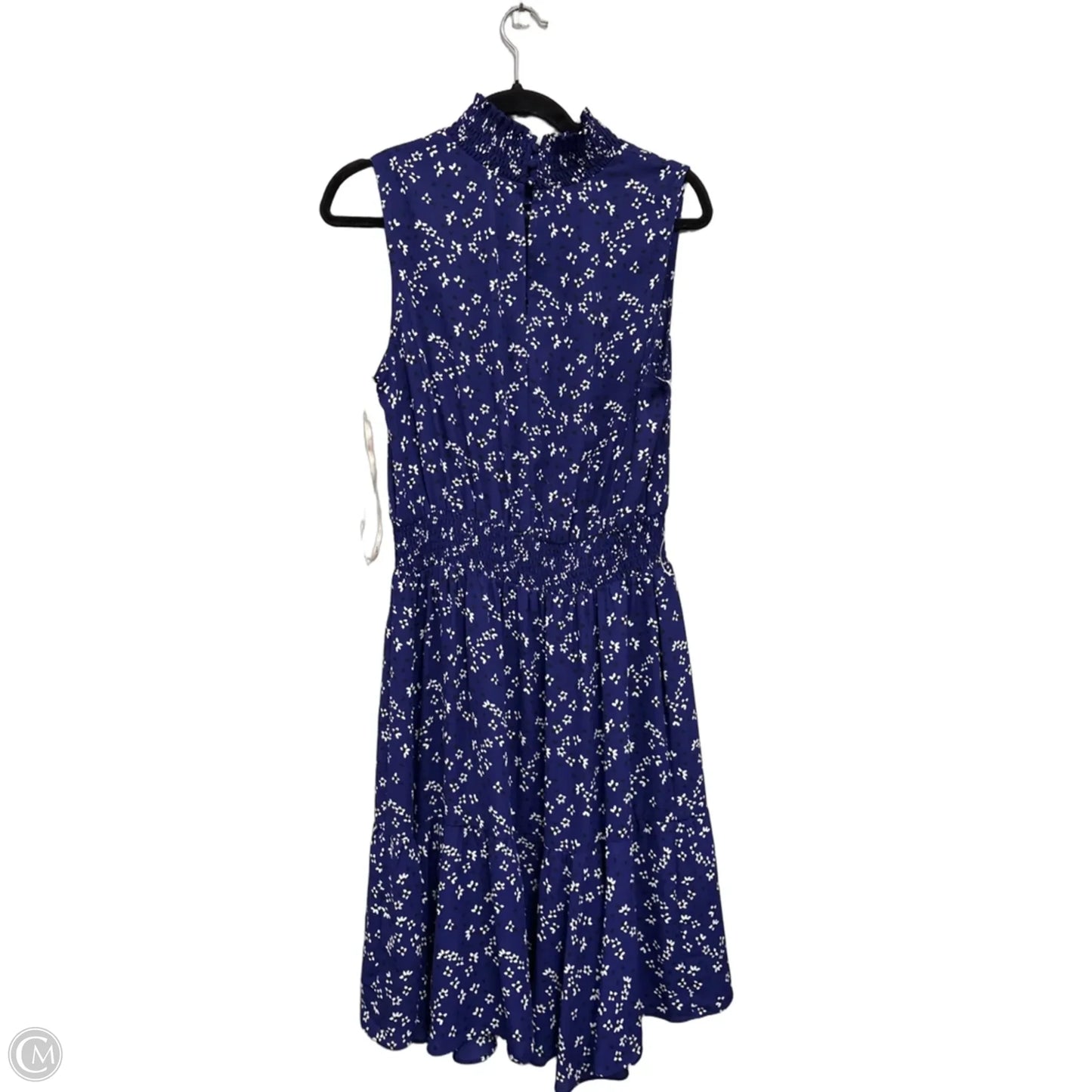Dress Casual Midi By Nanette By Nanette Lepore In Blue & White, Size: 12