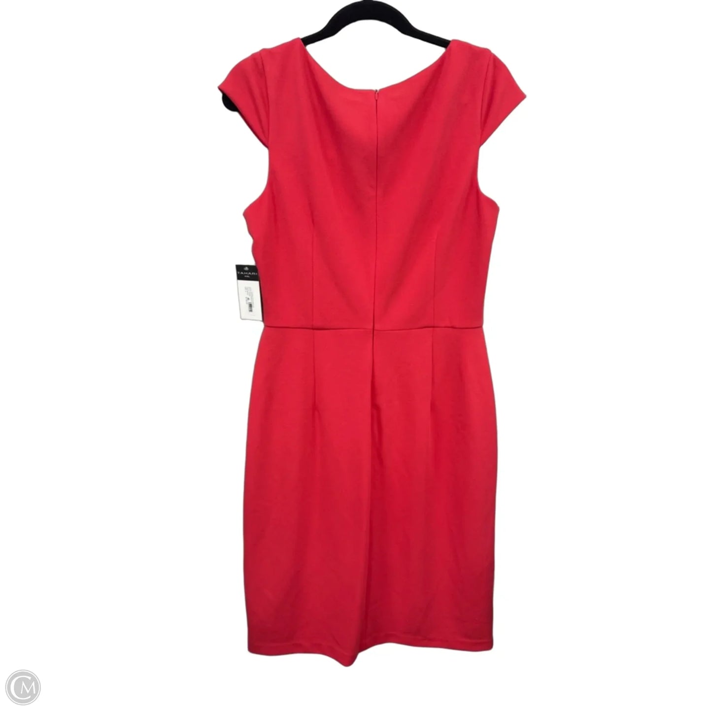 Dress Casual Midi By Tahari In Coral, Size: 12