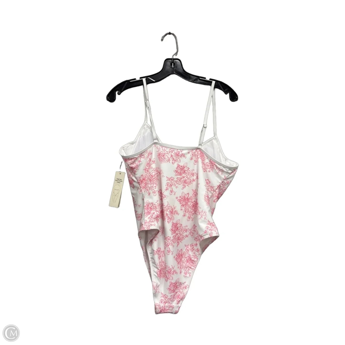 Swimsuit By Time And Tru In Pink & White, Size: Xl