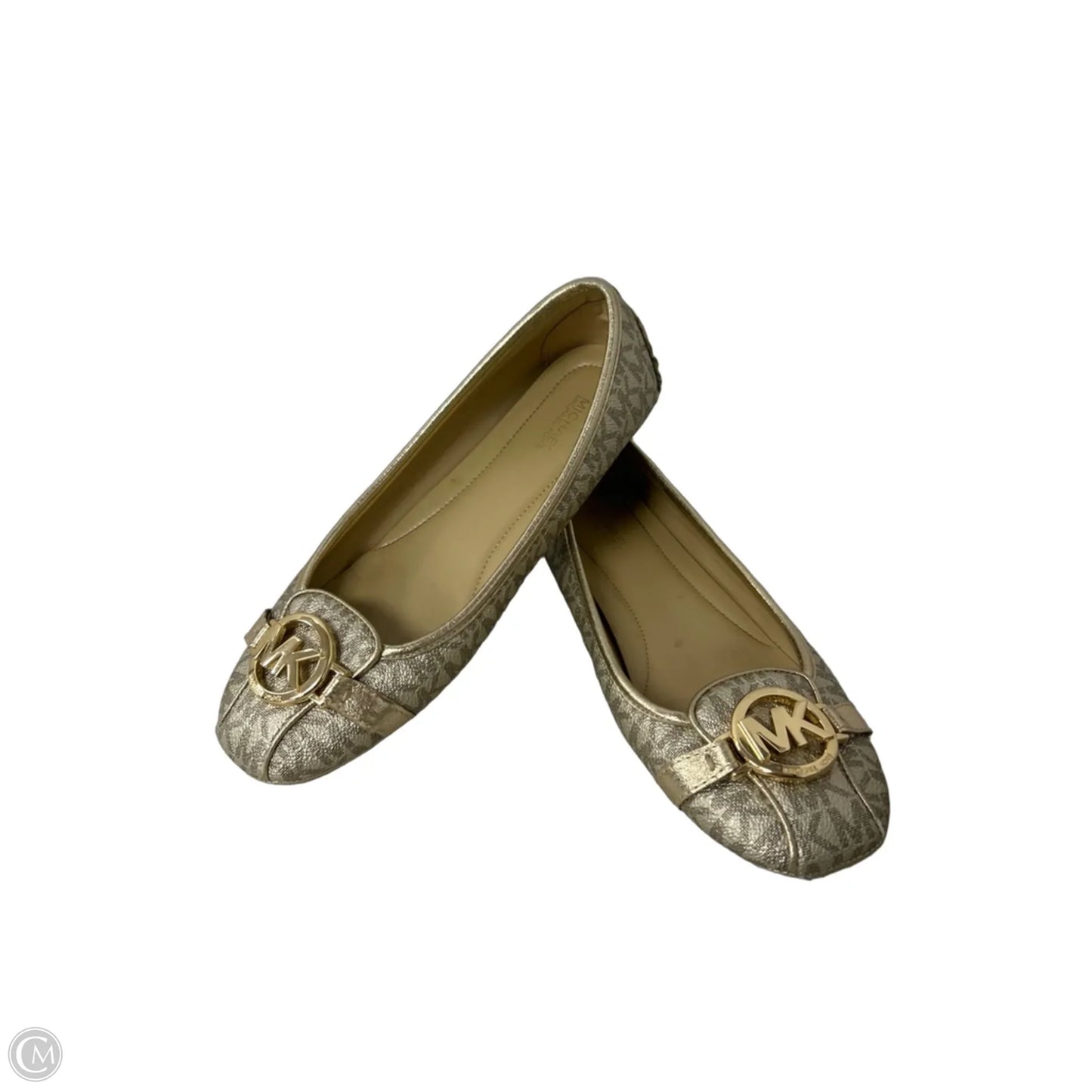 Shoes Flats By Michael By Michael Kors In Gold, Size: 8