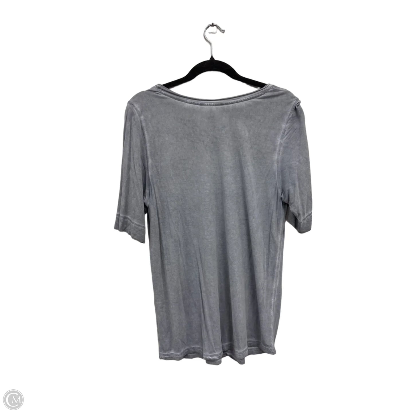 Top Short Sleeve Basic By Banana Republic In Grey, Size: L