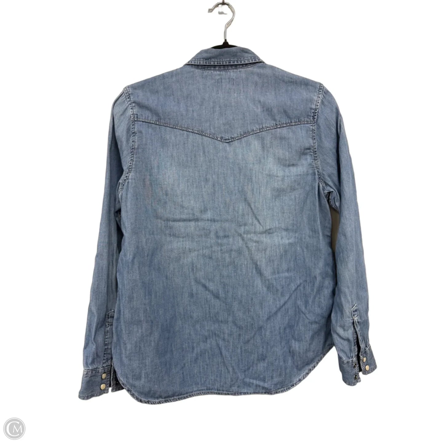 Top Long Sleeve By Gap In Blue, Size: M