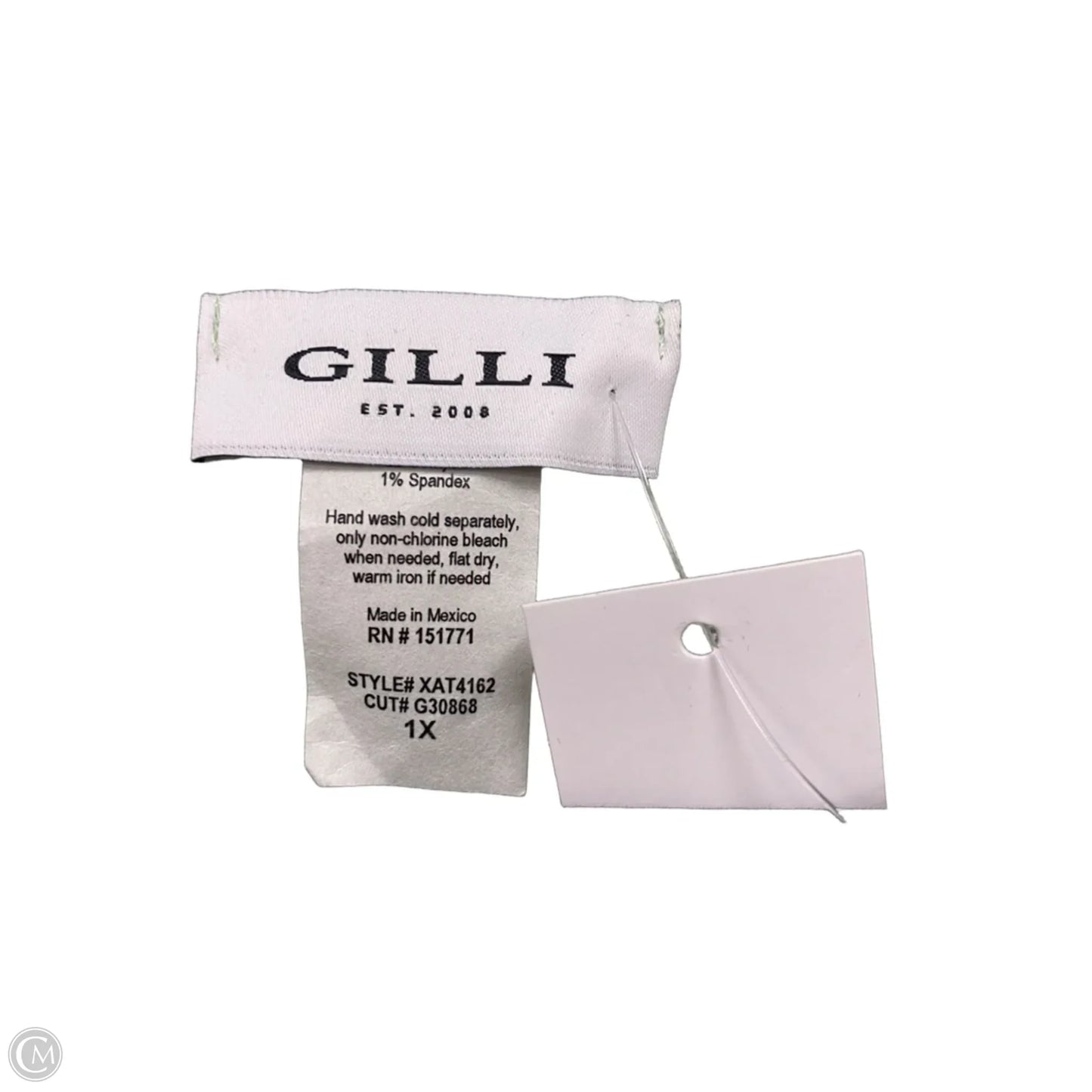 Top Short Sleeve By Gilli In Green, Size: 1x