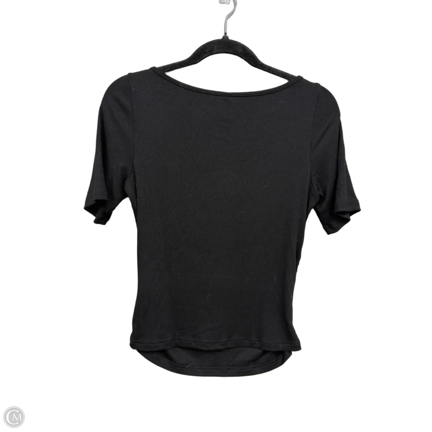 Top Short Sleeve Basic By Prettygarden In Black, Size: M