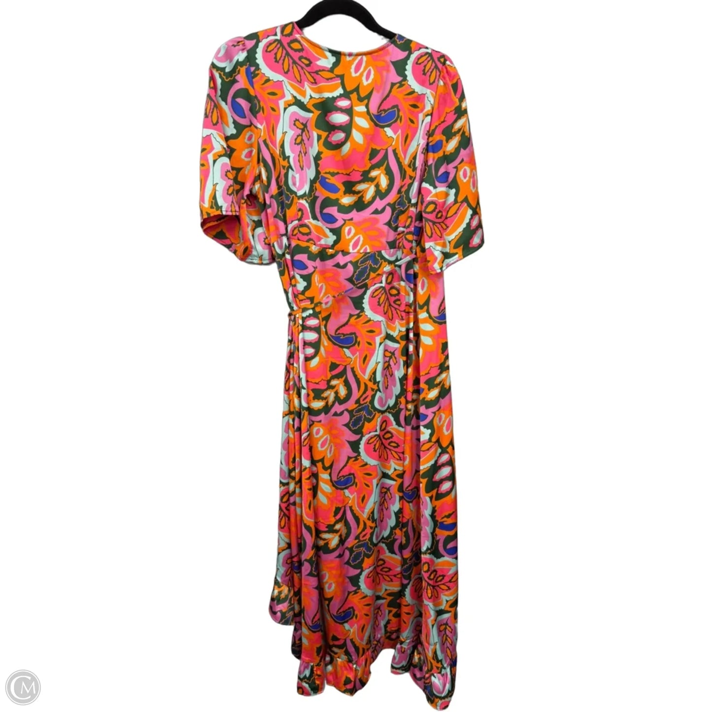 Dress Casual Maxi By Clothes Mentor In Orange & Pink, Size: M