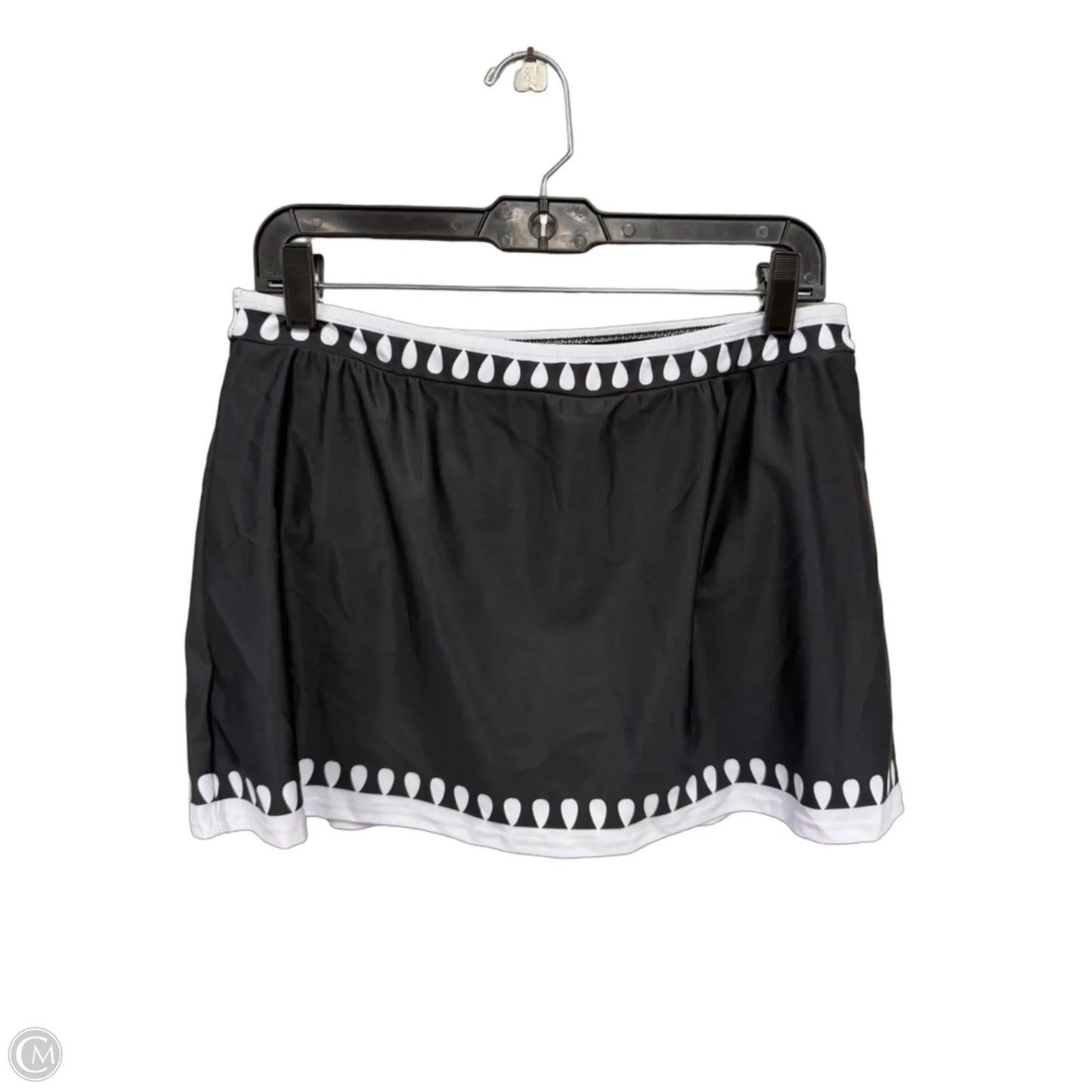Swimsuit 2pc By Clothes Mentor In Black & White, Size: L