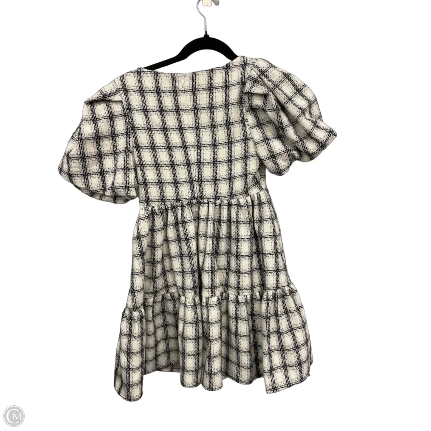Dress Casual Short By English Factory In Black & Cream, Size: Xs