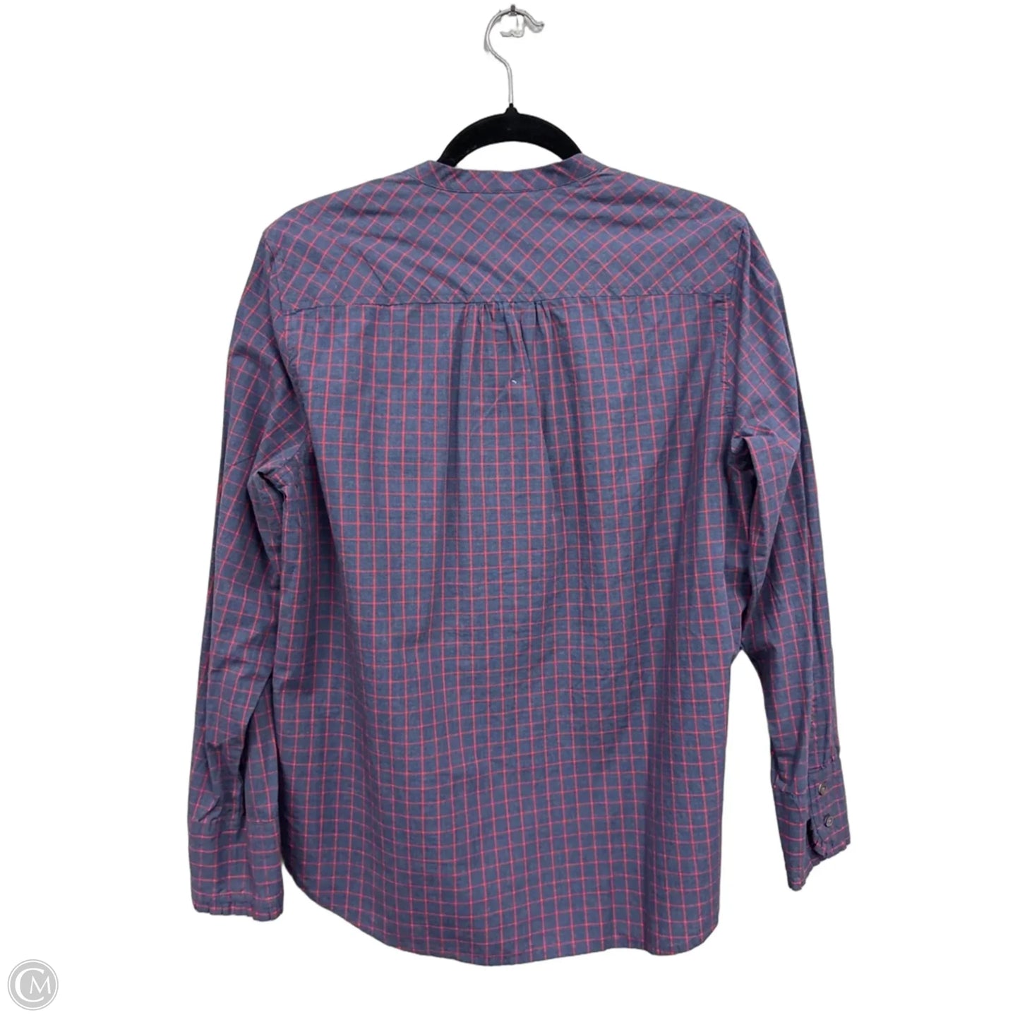 Top Long Sleeve By J. Crew In Blue & Red, Size: 12