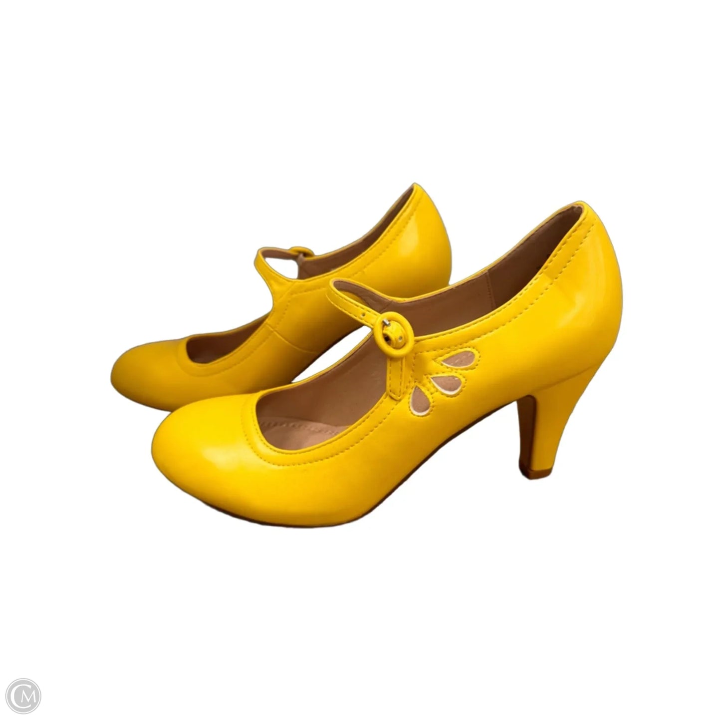 Shoes Heels Stiletto By Clothes Mentor In Yellow, Size: 8.5