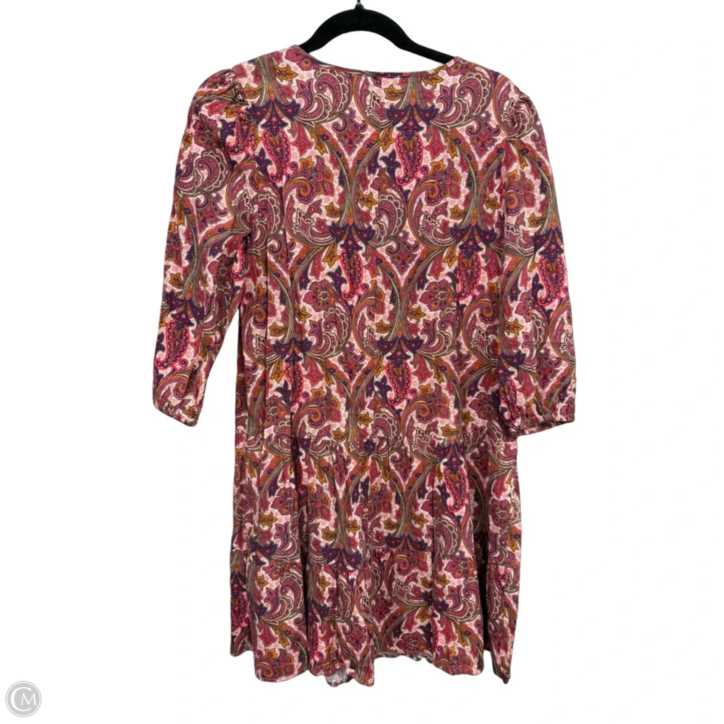 Dress Casual Short By Loft In Orange & Purple, Size: S