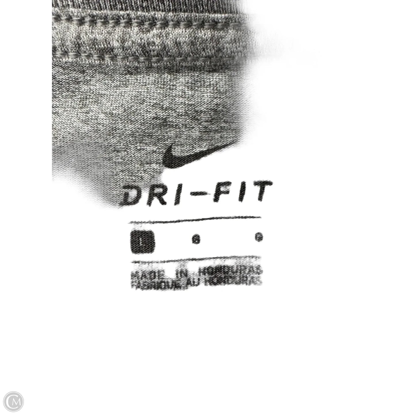 Athletic Top Long Sleeve Crewneck By Nike Apparel In Grey, Size: L