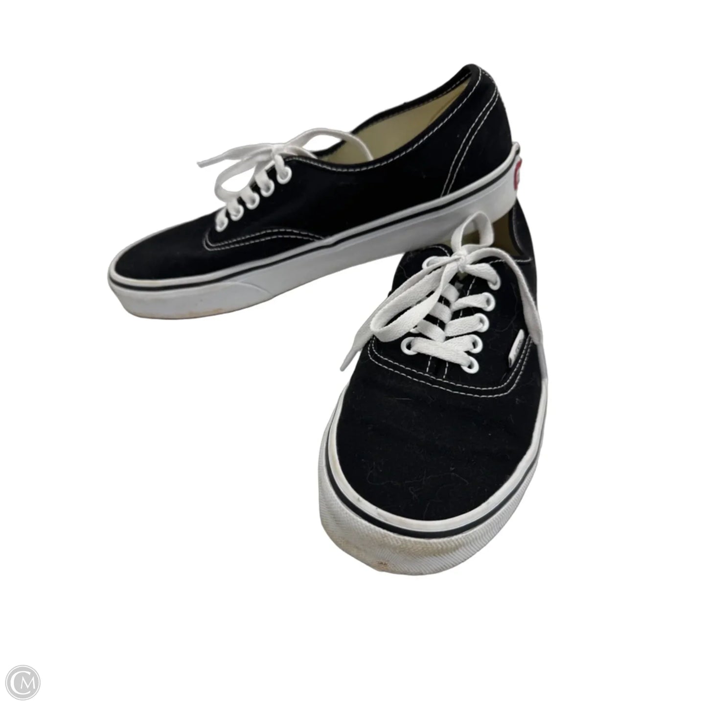 Shoes Sneakers By Vans In Black & White, Size: 10