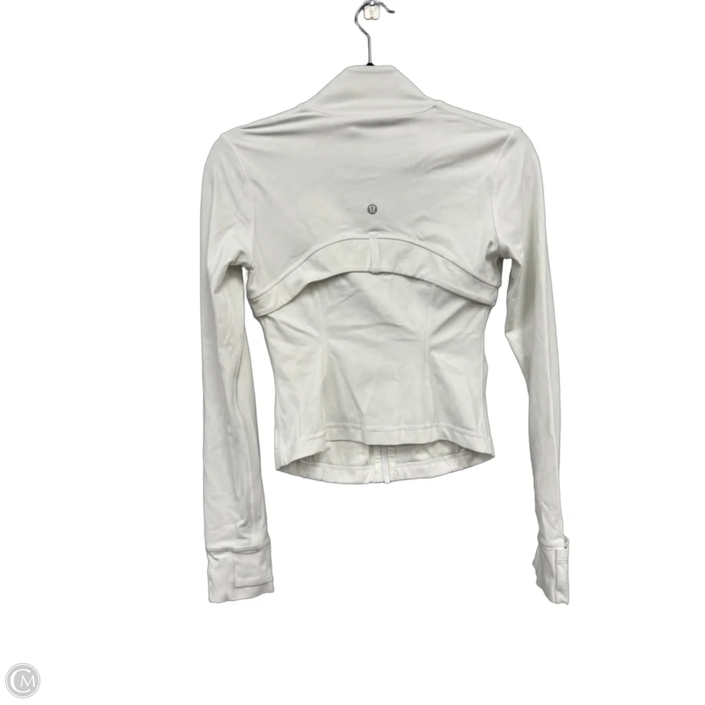 Athletic Jacket By Lululemon In White, Size: 4