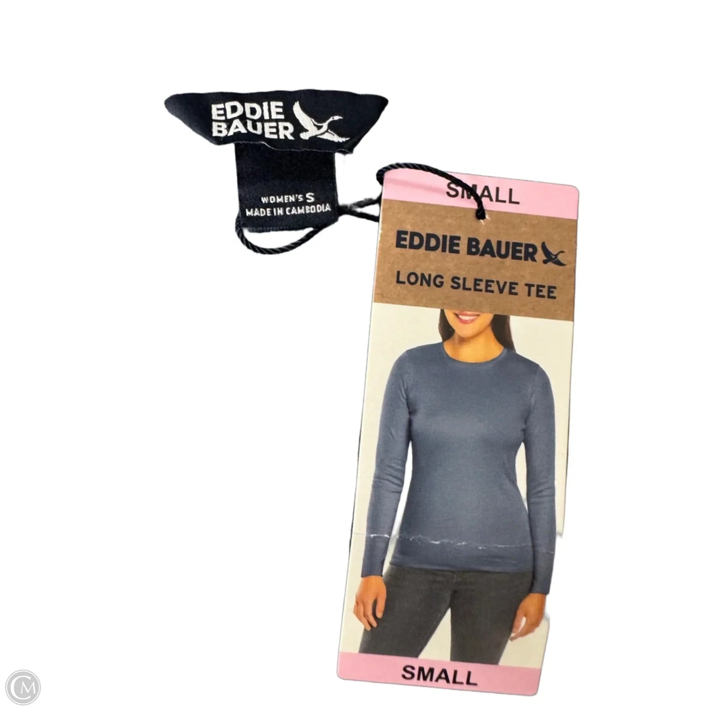 Top Long Sleeve Basic By Eddie Bauer In Blue, Size: S