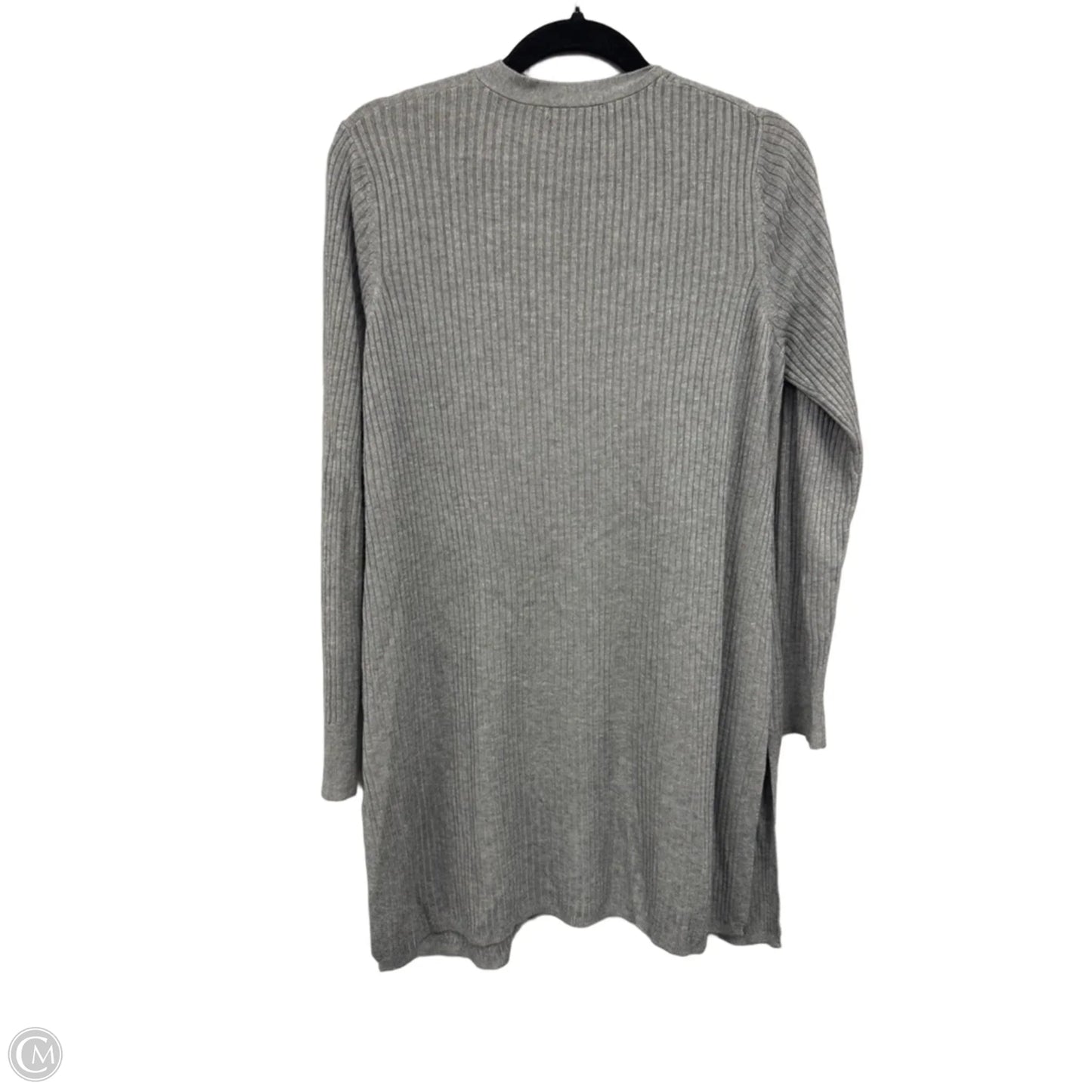 Sweater Cardigan By Cable And Gauge In Grey, Size: Xl
