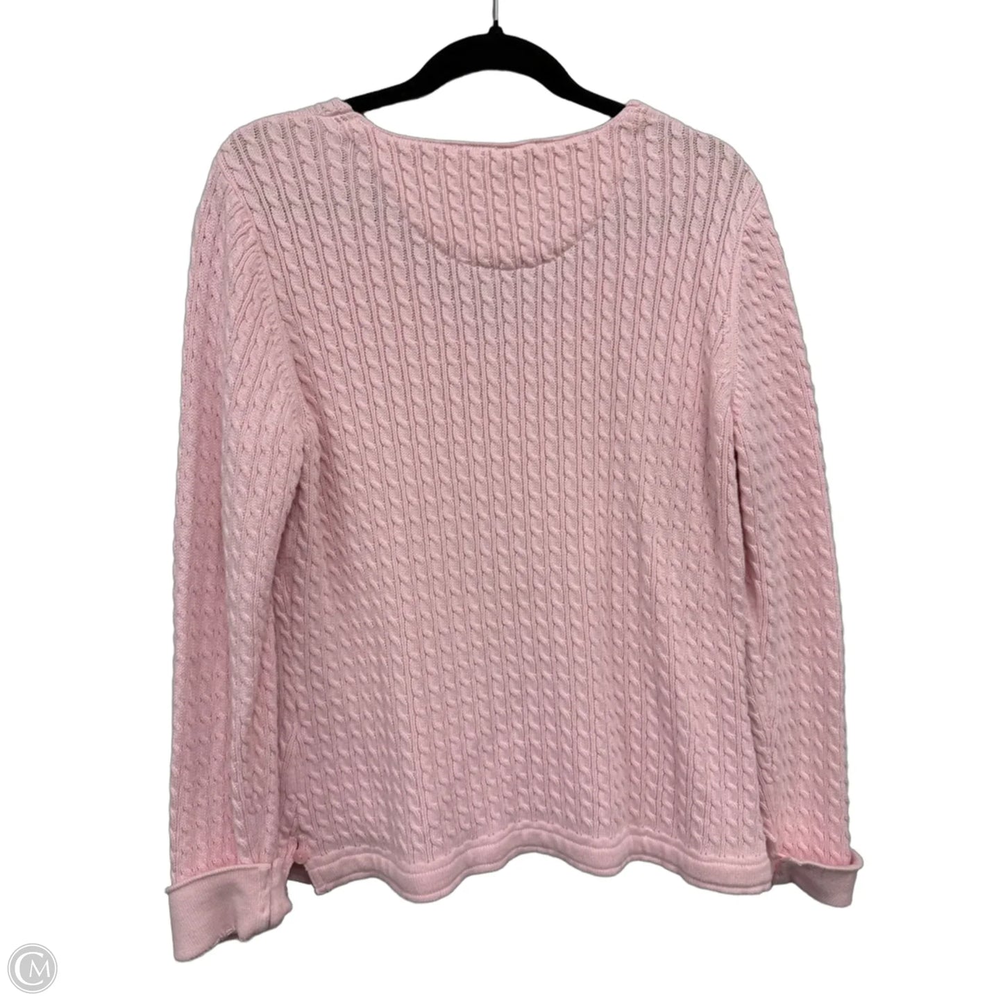 Sweater By Talbots In Pink, Size: L