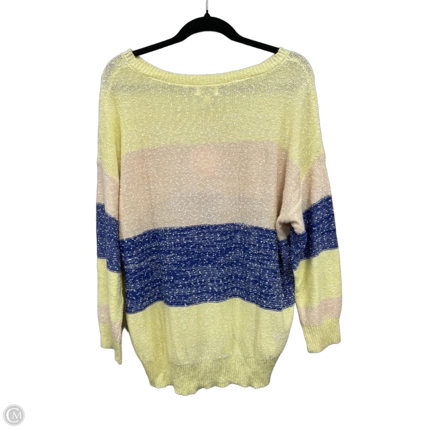 Sweater By Umgee In Blue & Yellow, Size: S