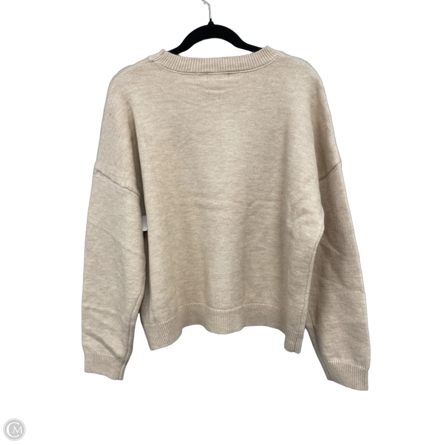 Sweater By Forever 21 In Brown & Tan, Size: L