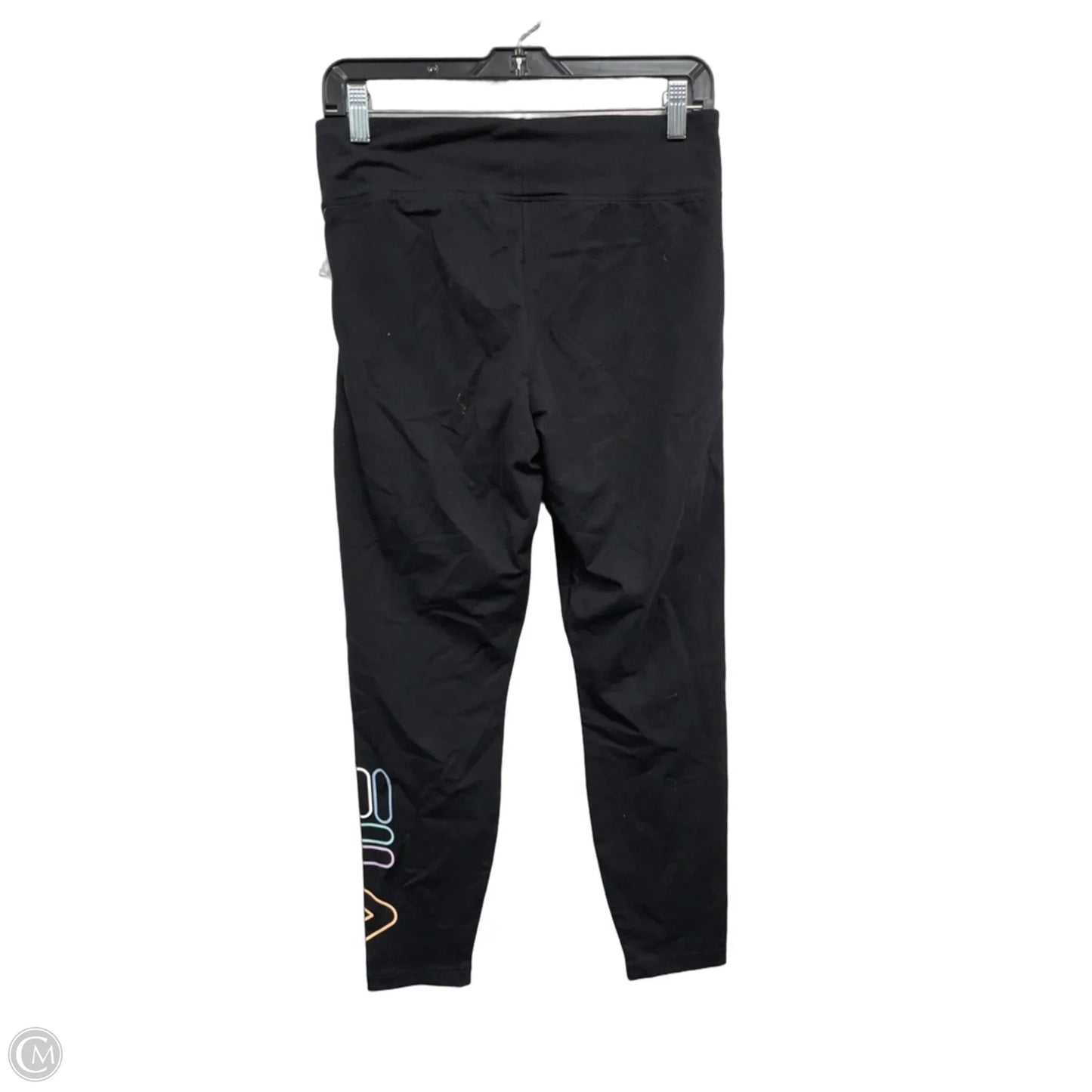 Athletic Leggings By Fila In Black, Size: L