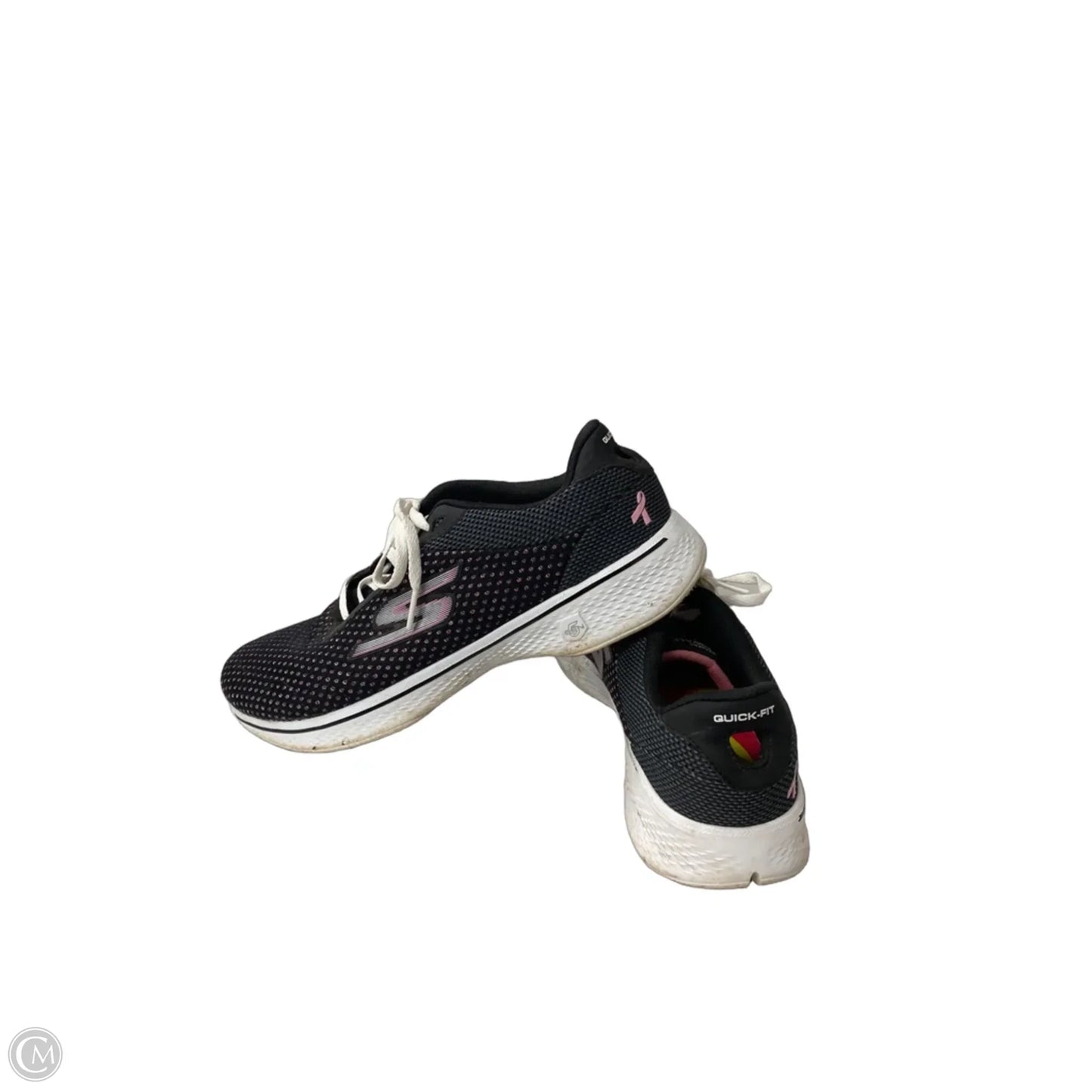 Shoes Athletic By Skechers In Black & Pink, Size: 9