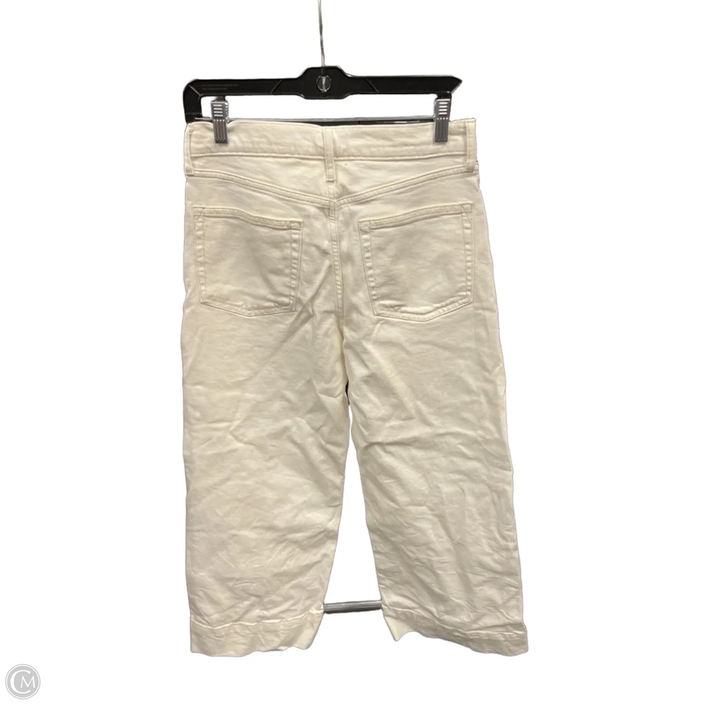 Jeans Wide Leg By Gap In Cream, Size: 4
