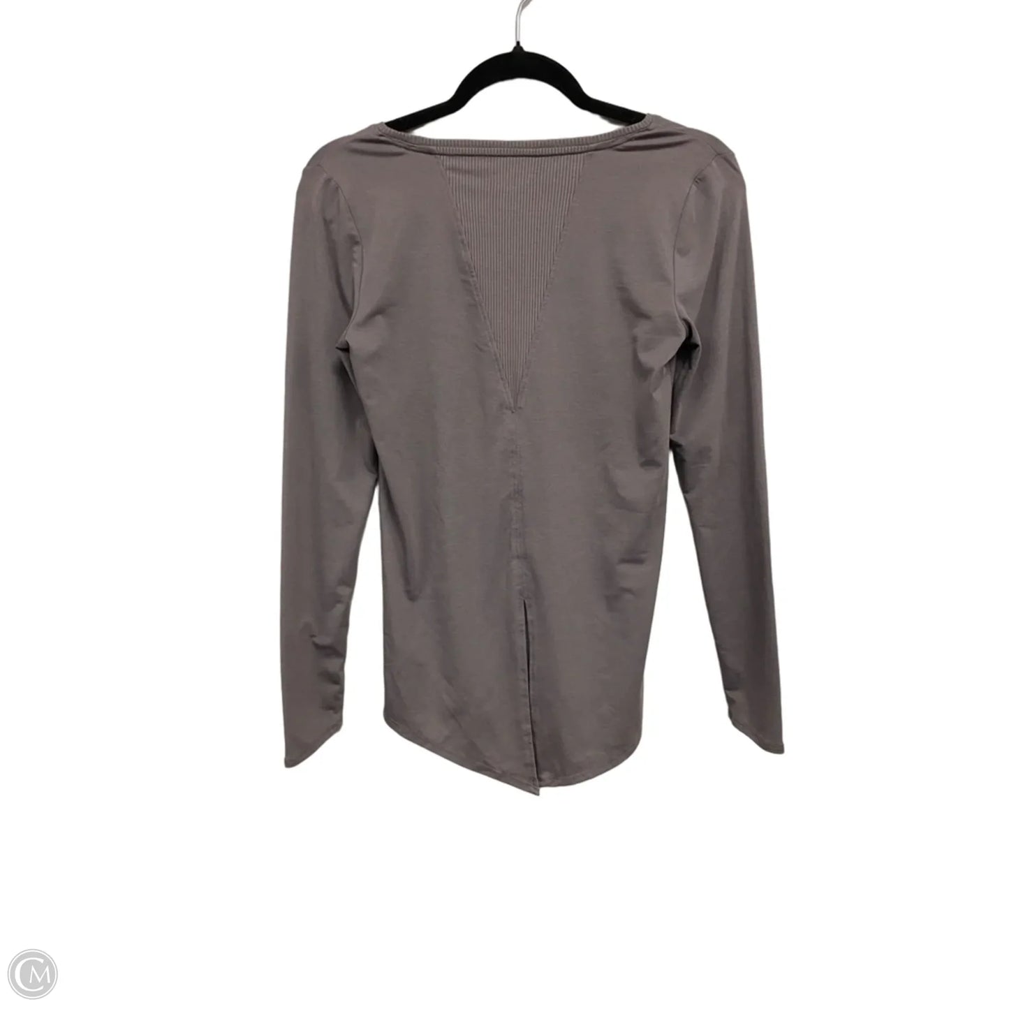 Athletic Top Long Sleeve Crewneck By Athleta In Grey