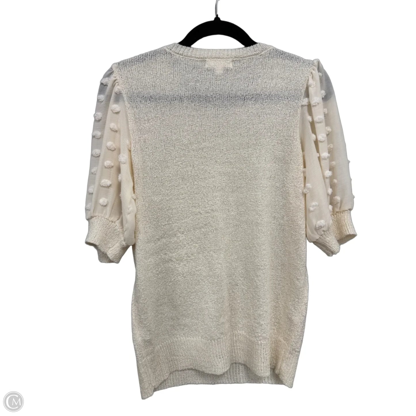 Sweater Short Sleeve By Mine In Cream