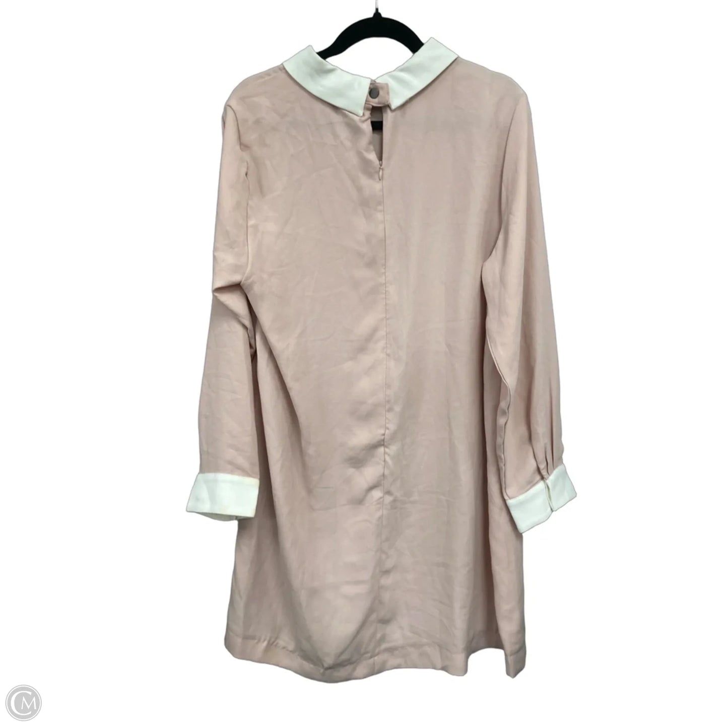 Dress Designer By Victoria Beckham In Cream & Pink, Size: 1x