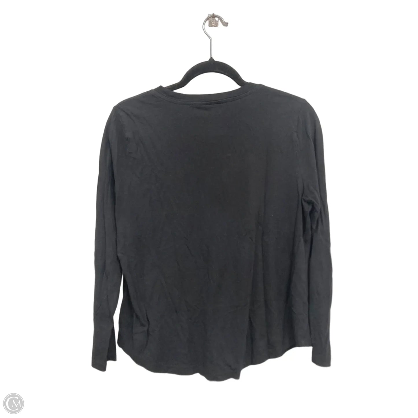 Top Long Sleeve Basic By Loft In Black, Size: L