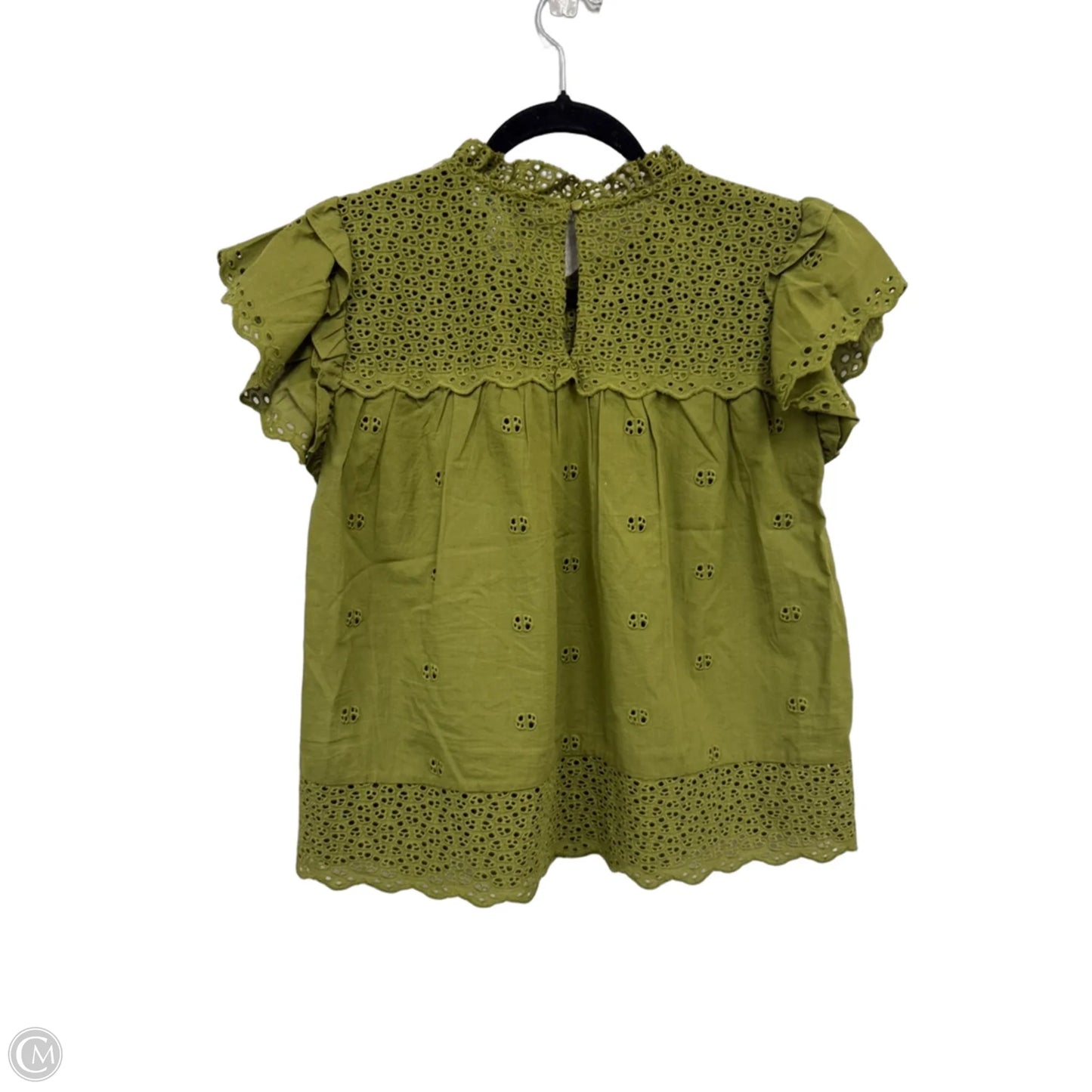 Top Short Sleeve By Calypso St Barth In Green, Size: M
