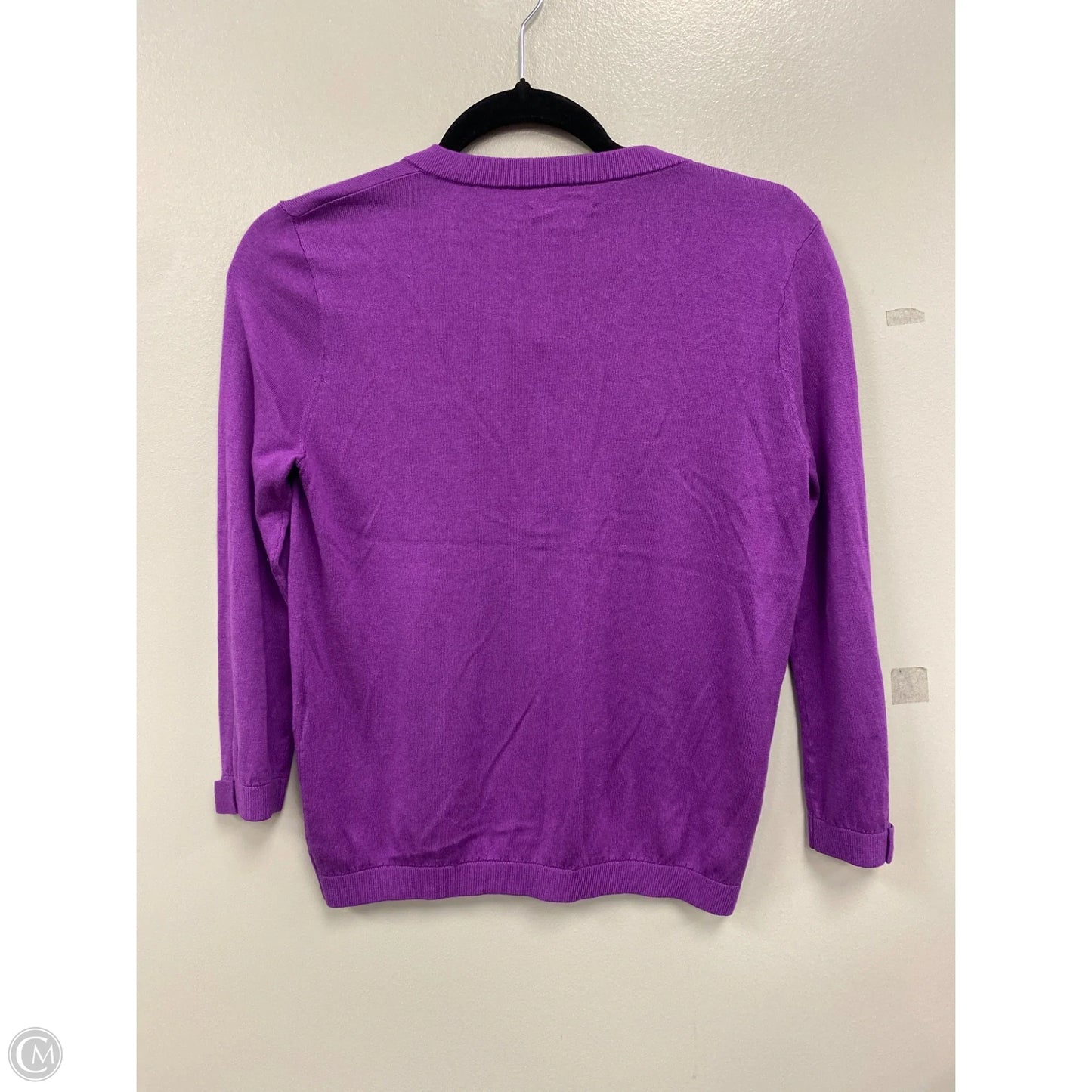 Cardigan Designer By Kate Spade In Purple, Size: S