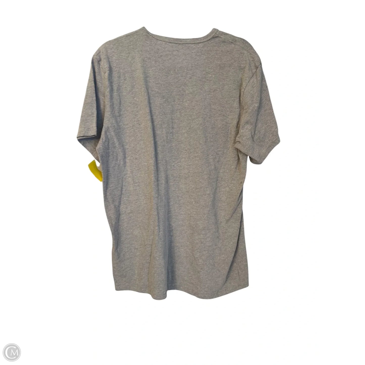 Top Short Sleeve By Calvin Klein In Grey, Size: L