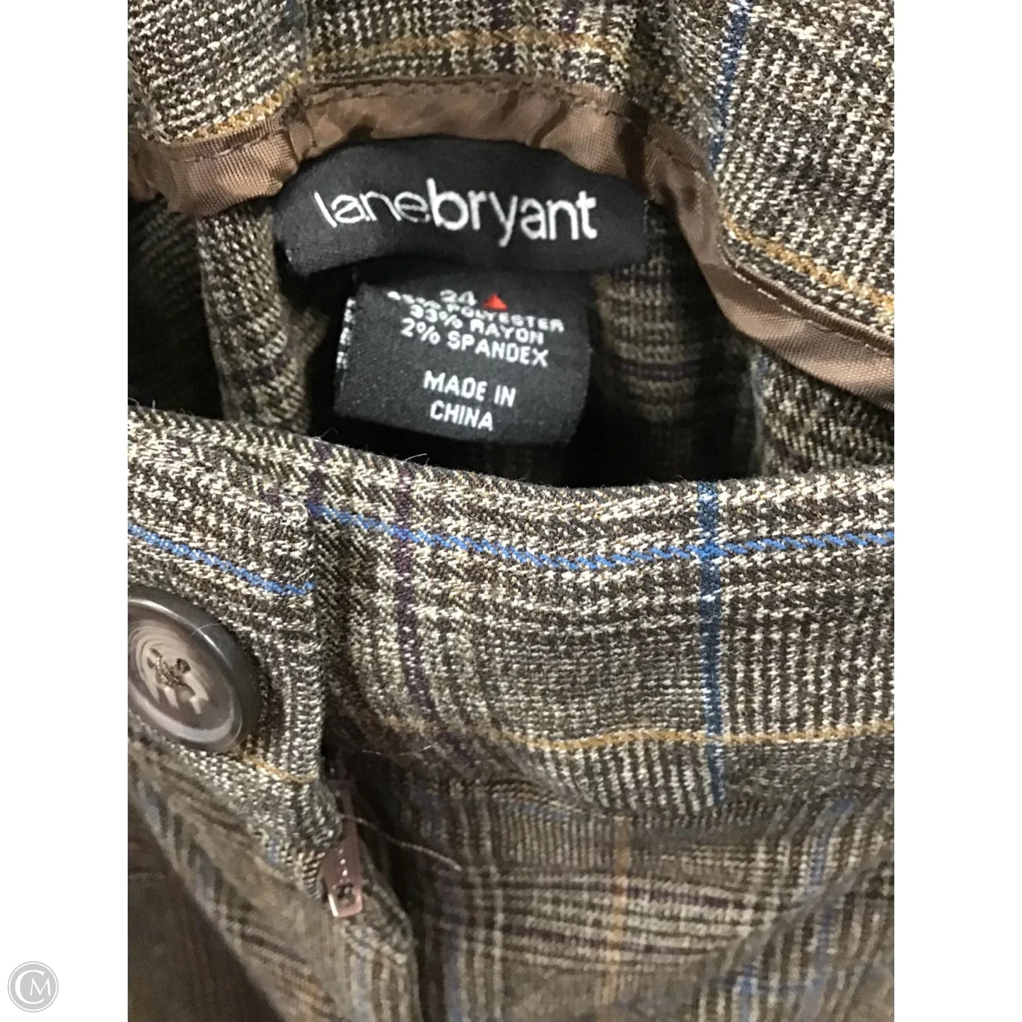 Pants Dress By Lane Bryant In Plaid Pattern, Size: 3x