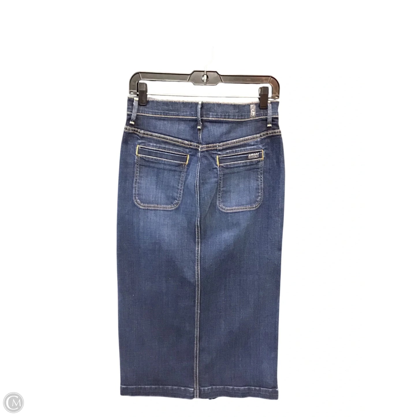 Skirt Midi By 7 For All Mankind In Blue, Size: 10