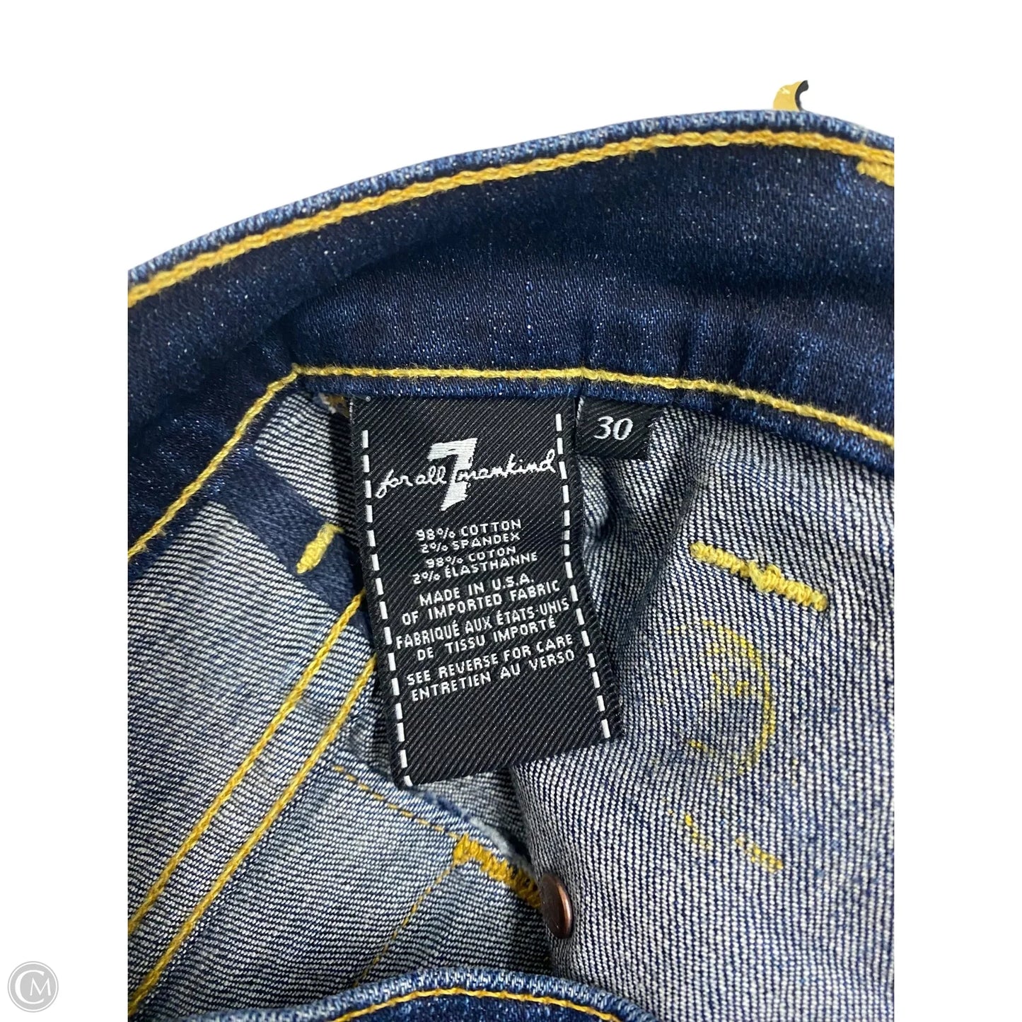 Skirt Midi By 7 For All Mankind In Blue, Size: 10